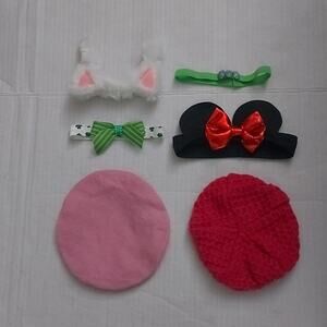 Doll Accessories 18" Doll Headbands/Hats Cat Ear Mickey Mouse Christmas Birthday